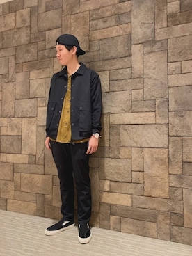 「Johnbull Private labo（ジョンブルプライベートラボ）のアイテム（ブルゾン）」を使った、ふゆきさん（メンズ・171cm）の春コーディネート