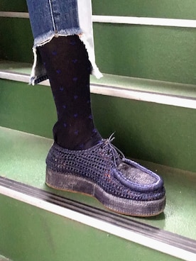 「Acne Studios（アクネストゥディオズ）のアイテム（モカシン/デッキシューズ）」を使った、sbyさん（メンズ・170cm）の夏コーディネート
