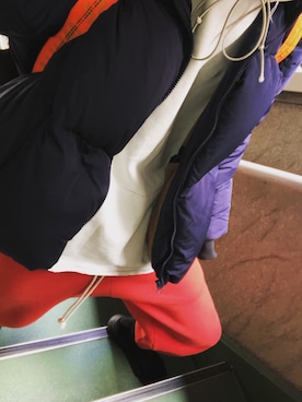 「レイヤードstyle」｜「アイテム（ダウンジャケット/コート）」を使った、sbyさん（メンズ・170cm）の冬コーディネート