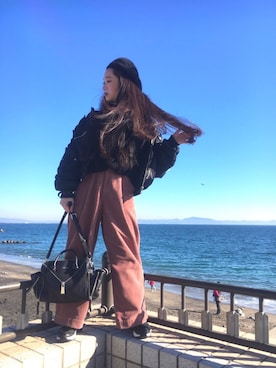 「WEEKDAY（ウィークデイ）のアイテム（ジャケット/アウター）」を使った、Nancy_074さん（レディース・155cm）の冬コーディネート