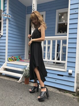 「ENVYM（アンビー）のアイテム（ワンピース/ドレス）」を使った、____AMIさん（レディース・165cm）の夏コーディネート