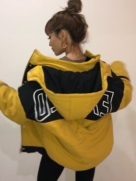 「ENVYM（アンビー）のアイテム（その他アウター）」を使った、____AMIさん（レディース・166cm）の秋コーディネート
