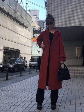 「ENVYM（アンビー）のアイテム（その他アウター）」を使った、____AMIさん（レディース・166cm）の秋コーディネート