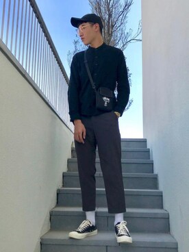「EXCELSIOR（エクセルシオール）のアイテム」を使った、Zackさん（メンズ・183cm）の夏コーディネート