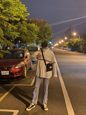 「EXCELSIOR（エクセルシオール）のアイテム」を使った、Zackさん（メンズ・183cm）の秋コーディネート