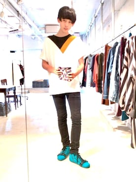 「SHAREEF（シャリーフ）のアイテム（スニーカー）」を使った、ht8mikoissさん（メンズ・175cm）の秋コーディネート