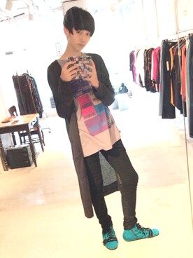 「SHAREEF（シャリーフ）のアイテム（スニーカー）」を使った、ht8mikoissさん（メンズ・175cm）の秋コーディネート
