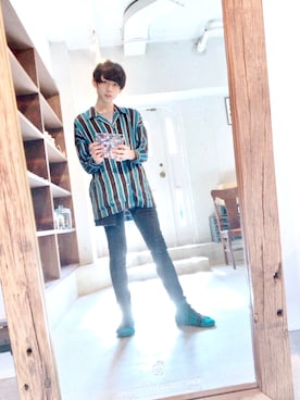 「SHAREEF（シャリーフ）のアイテム（スニーカー）」を使った、ht8mikoissさん（メンズ・175cm）の秋コーディネート
