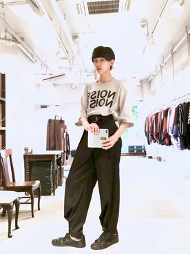 「SHAREEF（シャリーフ）のアイテム（スニーカー）」を使った、ht8mikoissさん（メンズ・175cm）の夏コーディネート