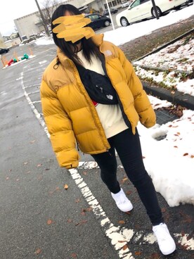 「KIRSH（キルシー）のアイテム（スウェット）」を使った、まつばらゆいさん（レディース・166cm）の冬コーディネート
