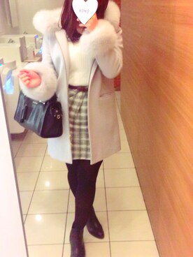 「PRIME PATTERN（プライムパターン）のアイテム」を使った、 R i n ❤︎さん（レディース・162cm）の冬コーディネート