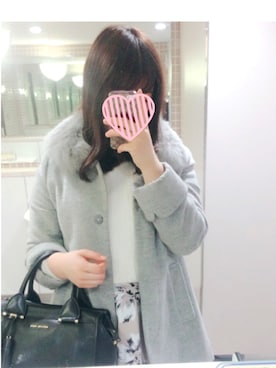 「MISCH MASCH（ミッシュマッシュ）のアイテム（その他アウター）」を使った、 R i n ❤︎さん（レディース・162cm）の冬コーディネート