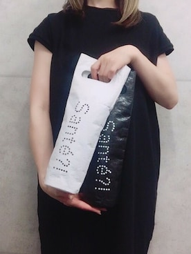 「アイテム（エコバッグ/サブバッグ、ブラック系）」を使った、PONSENさん（レディース・162cm）の冬コーディネート