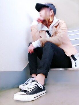 「アイテム（ラッピングキット、レッド系）」を使った、c-h-u-r-a 。さん（レディース・153cm）の冬コーディネート