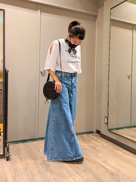 「マリンコーデ」｜「アイテム（その他シューズ）」を使った、Fujisawaさん（レディース・155cm）の夏コーディネート
