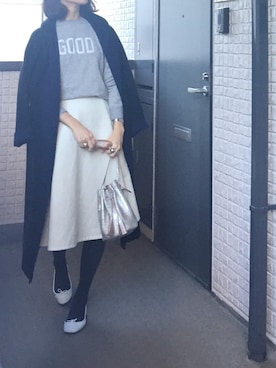 「BALLSEY（ボールジィ）のアイテム（ジャケット/アウター）」を使った、hito.wearさん（レディース・164cm）の冬コーディネート