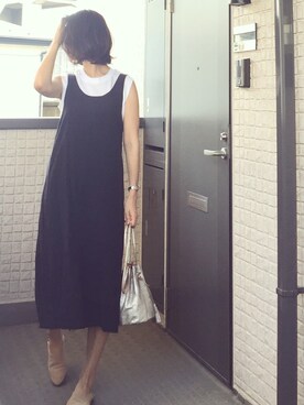 「Drawing Numbers（ドローイング ナンバーズ）のアイテム（バッグ）」を使った、hito.wearさん（レディース・164cm）の春コーディネート