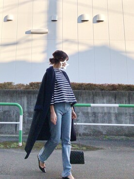 「BALLSEY（ボールジィ）のアイテム（その他アウター）」を使った、hito.wearさん（レディース・164cm）の春コーディネート