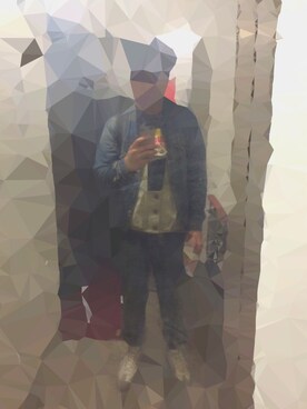 「VINTAGE（ヴィンテージ）のアイテム（スーツジャケット、ブルー系）」を使った、jack4806380さん（メンズ・173cm）の秋コーディネート