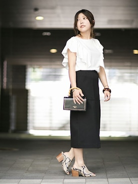 nano・universe lady's STAFFさん(レディース・156cm)の夏コーディネート