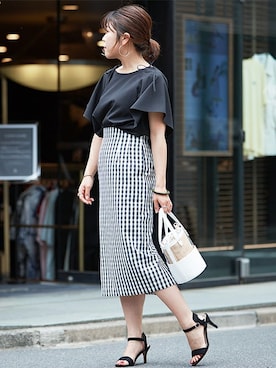 nano・universe lady's　STAFFさん（レディース・156cm）の春コーディネート