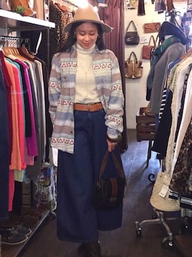 「Leah-K」｜Leah-Kさん（レディース・166cm）の冬コーディネート