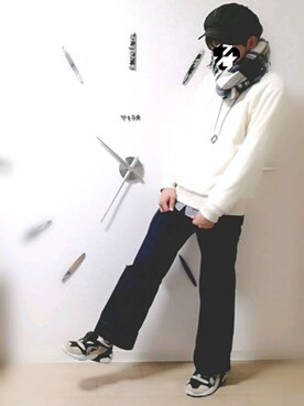 「OZOC（オゾック）のアイテム（パンツ）」を使った、あさっぴーさん（メンズ・175cm）の秋コーディネート