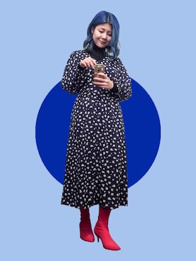 「bluehair」｜enaさん（レディース・163cm）の秋コーディネート