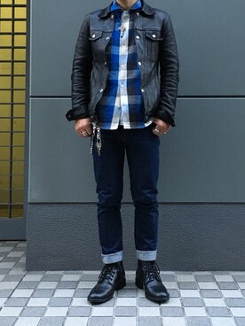 「DELAY by Win & Sons（ディレイバイウィンアンドサンズ）のアイテム（その他アウター）」を使った、DAIKIさん（メンズ・163cm）の冬コーディネート