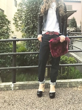 「DRWCYS（ドロシーズ）のアイテム（ジャケット/アウター）」を使った、misaさん（レディース・165cm）の秋コーディネート