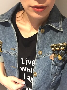 「Editt by YECCA VECCA（エディットバイイェッカヴェッカ）のアイテム（その他アウター）」を使った、nami.kさん（レディース・171cm）の春コーディネート