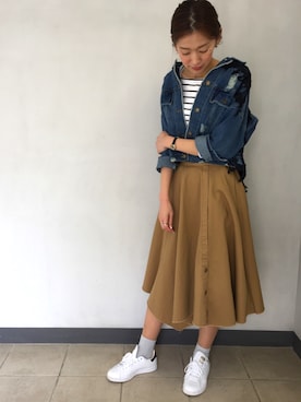 「Editt by YECCA VECCA（エディットバイイェッカヴェッカ）のアイテム」を使った、nami.kさん（レディース・171cm）の春コーディネート