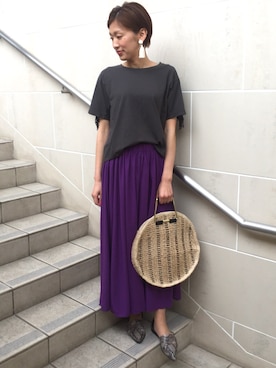 「LHELBIE（レルビエ）のアイテム」を使った、nami.kさん（レディース・171cm）の春コーディネート