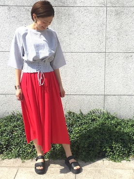 nami.kさん（レディース・171cm）の夏コーディネート