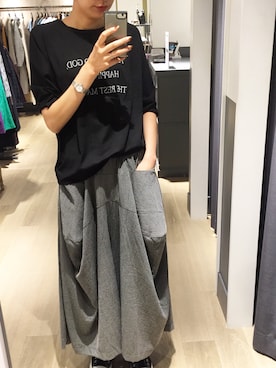 「キュロット」｜「アイテム（その他）」を使った、nami.kさん（レディース・171cm）の秋コーディネート
