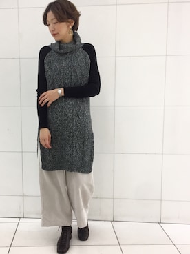 nami.kさん（レディース・171cm）の冬コーディネート