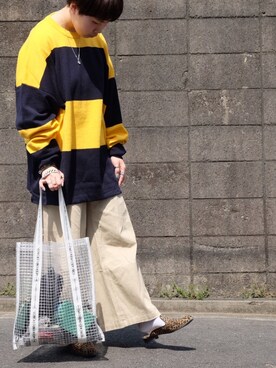 「Casselini（キャセリーニ）のアイテム（その他シューズ）」を使った、で んさん（レディース・156cm）の春コーディネート