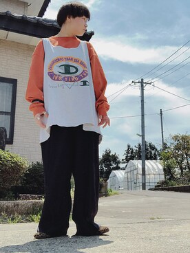 「Casselini（キャセリーニ）のアイテム（その他シューズ）」を使った、で んさん（レディース・156cm）の春コーディネート
