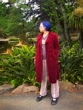 「stripes」｜「アイテム（ジャケット/アウター）」を使った、Gabiさん（レディース・168cm）の夏コーディネート