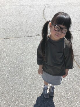 「アイテム（スカート）」を使った、A&Hさん（キッズ・100cm）の春コーディネート