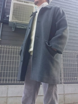 「コーディネート」｜「アイテム（チェスターコート）」を使った、s.t_0426さん（メンズ・175cm）の春コーディネート