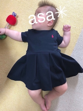 「赤ちゃん」｜「アイテム（おもちゃ）」を使った、asa＊さん（キッズ・70cm）の夏コーディネート