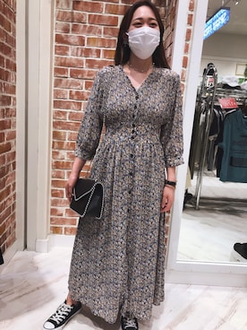 「SpRay（スプレイ）のアイテム（ワンピース/ドレス）」を使った、SpRay PREMIUM 高崎店さん（レディース・156cm）の春コーディネート