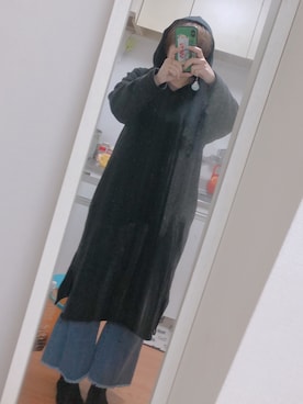 「niko and...（ニコアンド）のアイテム（ワンピース/ドレス、ブラック系）」を使った、miinaamii!!さん（レディース）の秋コーディネート