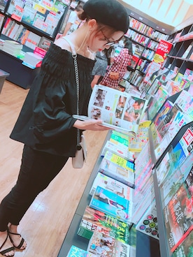 「ショッピング」｜「アイテム（その他トップス）」を使った、ナルミさん（レディース・159cm）の夏コーディネート