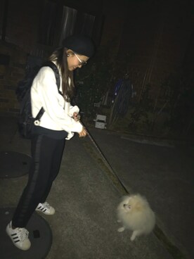 「SPINNS（スピンズ）のアイテム（バックパック/リュック）」を使った、ナルミさん（レディース・159cm）の冬コーディネート