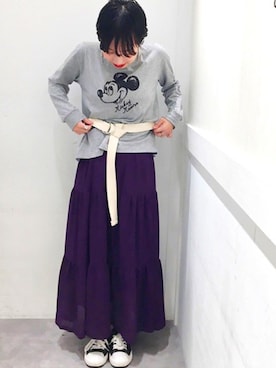 「ミッキー」｜イーハイフンワールドギャラリーさん（レディース・155cm）の秋コーディネート