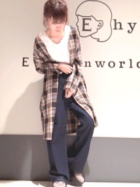 イーハイフンワールドギャラリーさん（レディース・161cm）の秋コーディネート