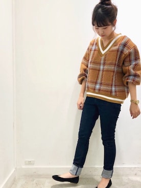 「YUKKAM（ユッカム）のアイテム」を使った、イーハイフンワールドギャラリーさん（レディース・153cm）の秋コーディネート