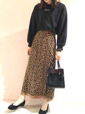 「アイテム（スカート、その他）」を使った、イーハイフンワールドギャラリーさん（レディース・159cm）の冬コーディネート